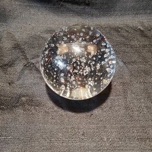 Elegant Clear Glass Art Sphere